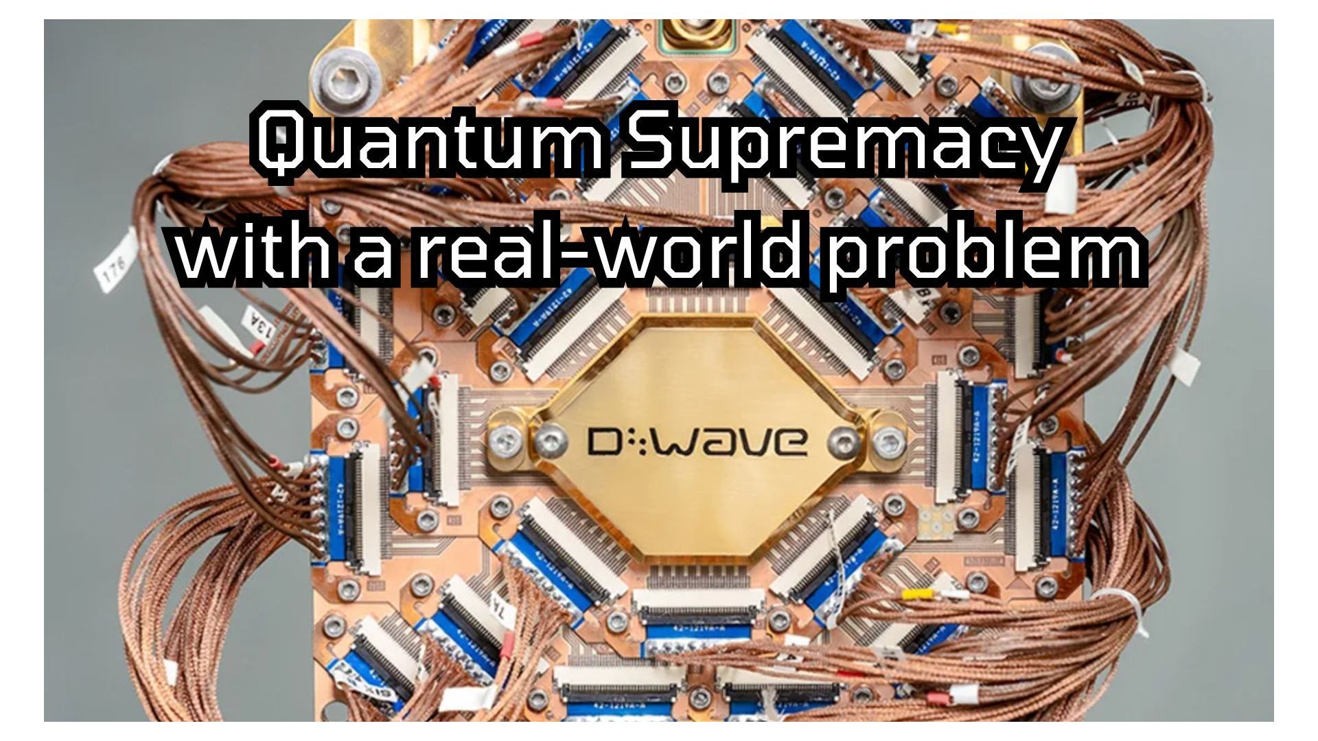 Quantum Supremacy with a real-world problem